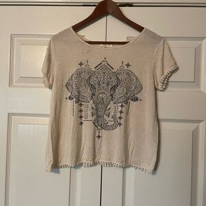 Elephant Print Top